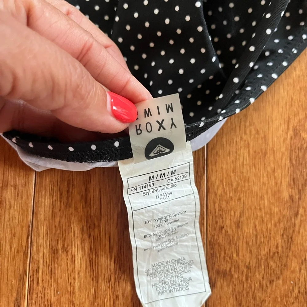 ROXY Black Polka Dot Bikini - Picture 6 of 6